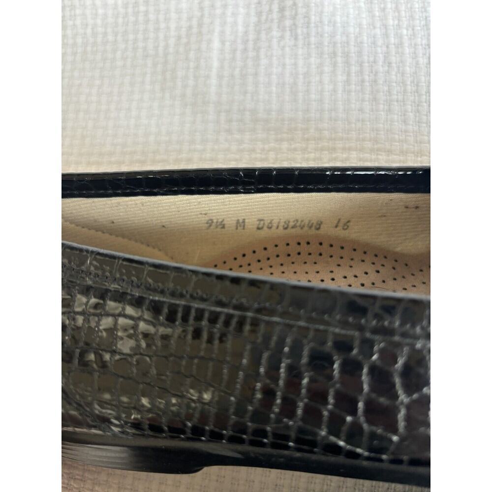 SAS Simplify Black Croc Embossed Patent Leather Loafer Comfort Women's 9.5 M - Picture 7 of 7